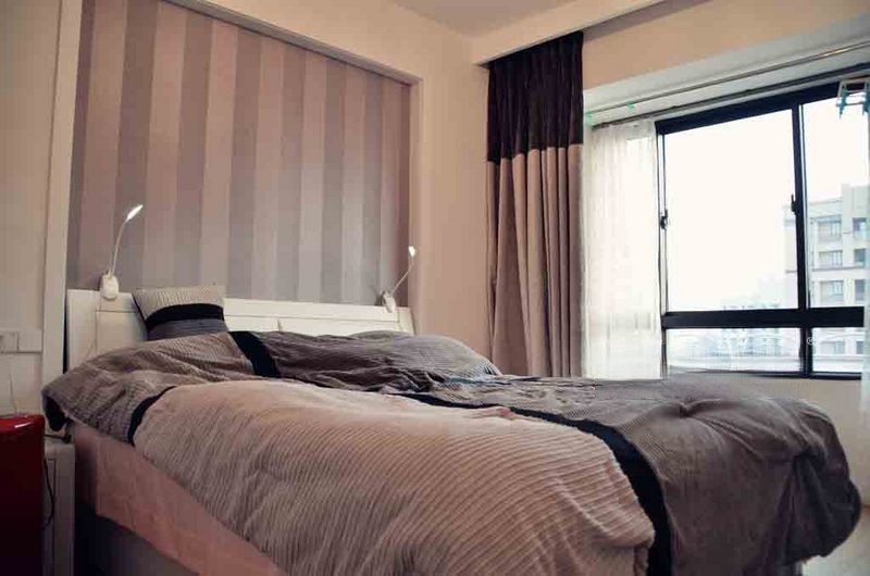 上海恒盛豪庭105平现代简约风格二居室卧室装修效果图