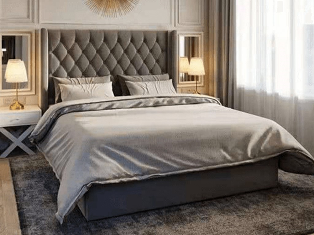 黄浦区泛海国际185平现代风格大平层卧室装修效果图