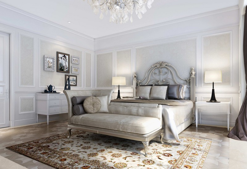 上海汤臣一品426平法式风格别墅卧室装修效果图