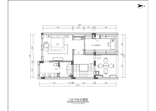 上海复地香栀花园300平别墅户型图