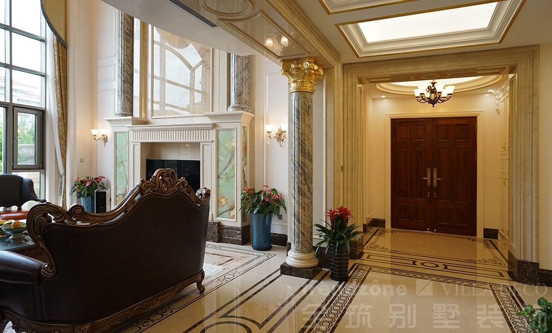 浦东合生东郊1000欧式古典别墅门厅装修效果图