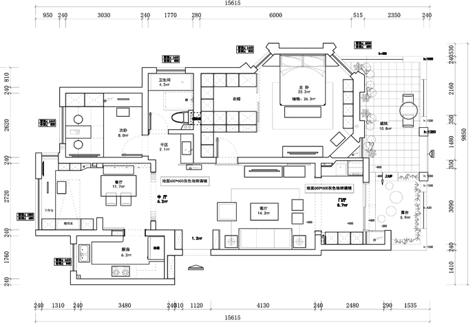 闵行区万科风景假日90平日式风格公寓装修效果图