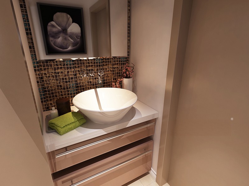 上海保利叶语136平欧式古典风格三居室卫生间装修效果图