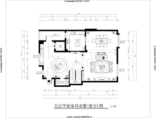 上海中建大公馆450平别墅户型图