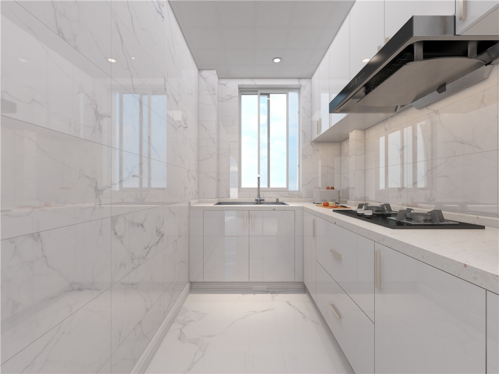 浦东崮山小区77现代简约两室一厅厨房装修效果图