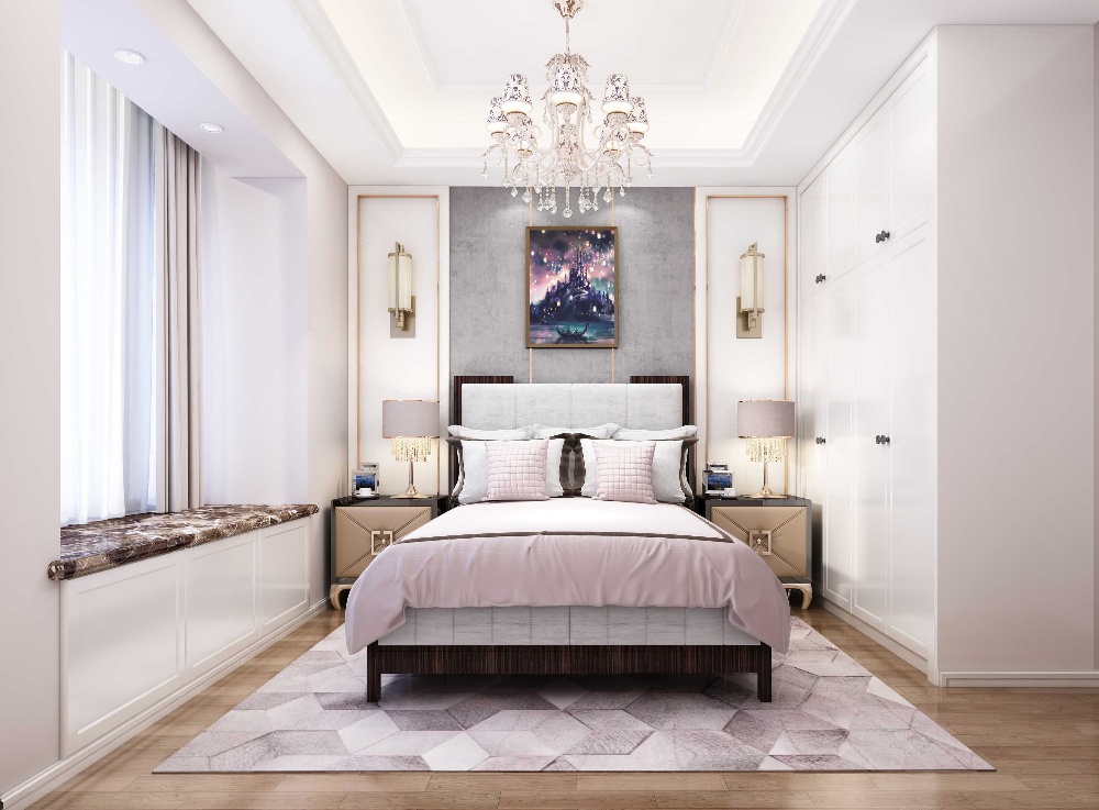 宝山中环国际公寓187平欧式风格别墅装修效果图