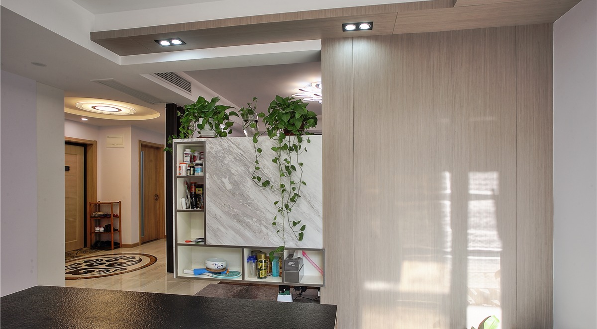 青浦区上海豪都国际花园156平现代简约风格三室两厅装修效果图