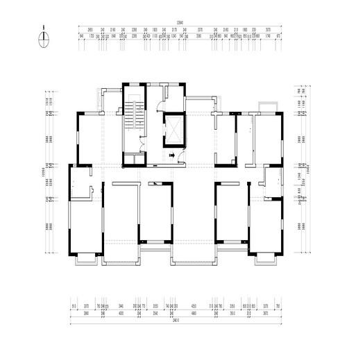 上海戎锦苑220平三居室户型图