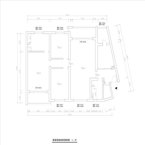 上海上海尊园140平三居室户型图