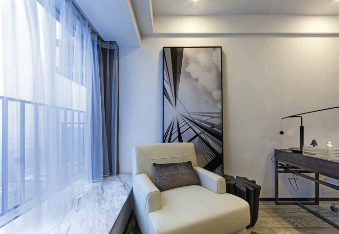 苏州东湖林语129平现代风格公寓装修效果图