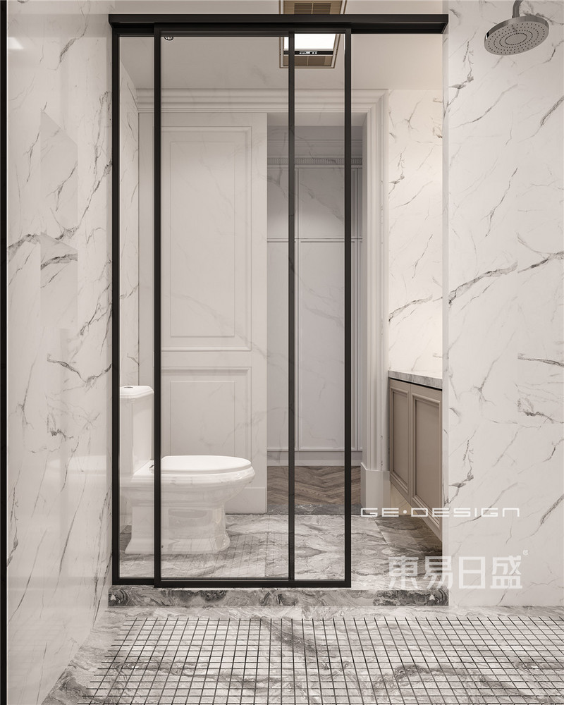 上海上海法兰西世家525平法式风格别墅卫生间装修效果图