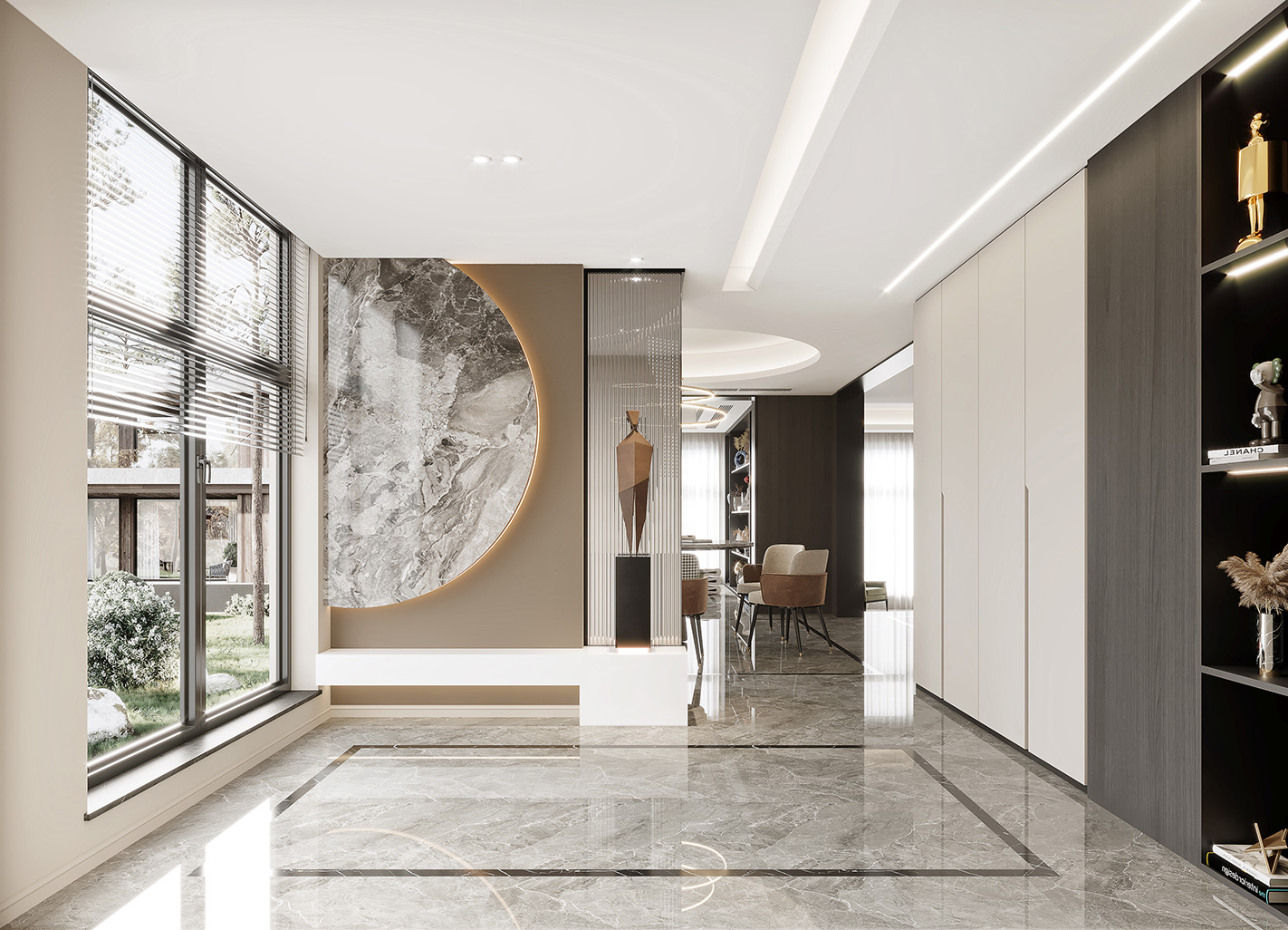 闵行区和润家园251平地中海风格公寓走廊装修效果图