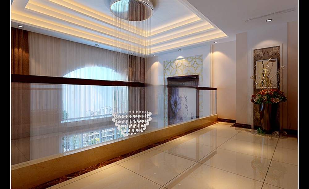 上海蓝堡390平法式风格别墅装修效果图