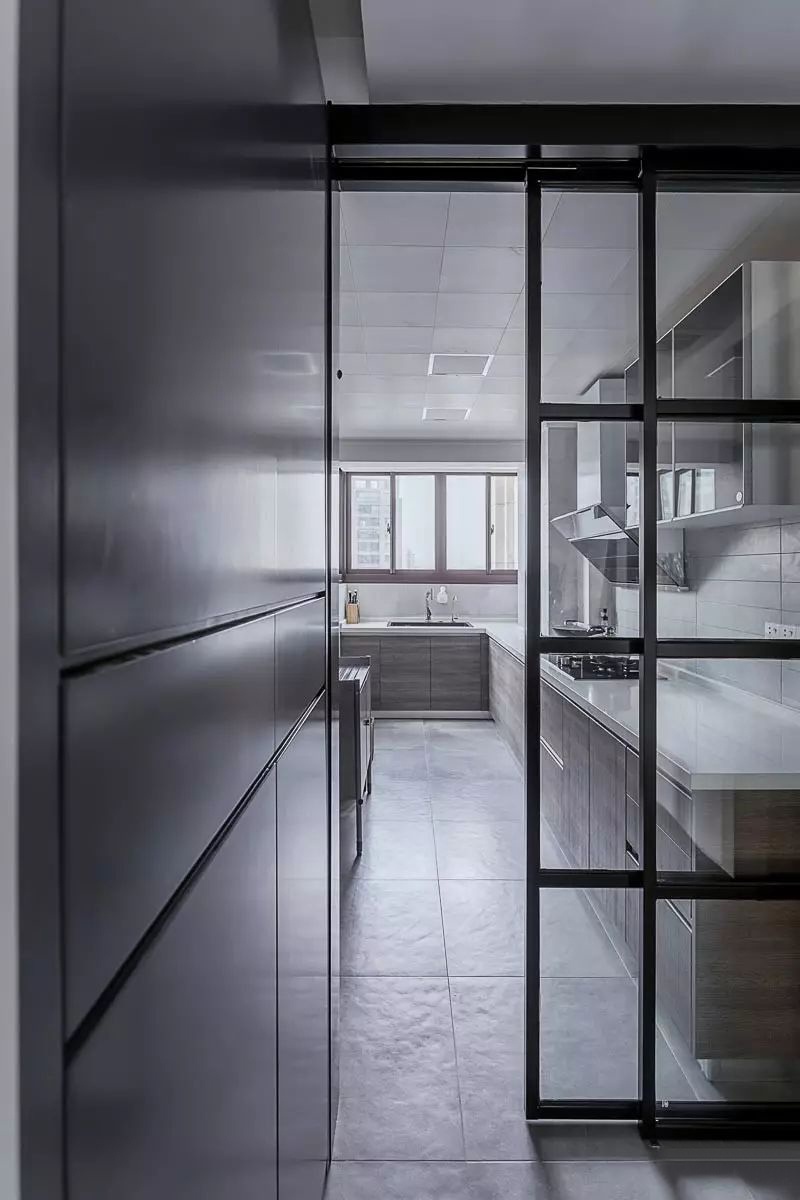 静安区彭新小区50现代简约一室户厨房装修效果图