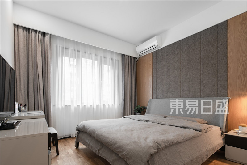 上海望族苑122平现代简约风格住宅卧室装修效果图