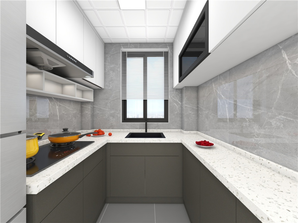 静安区和源名城69现代简约两室一厅厨房装修效果图