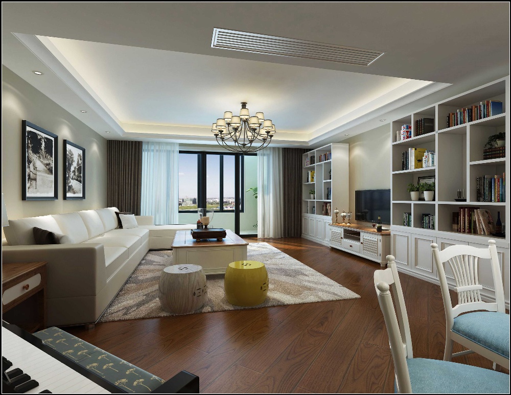 尚海湾豪庭二期280平简美风格大平层装修效果图