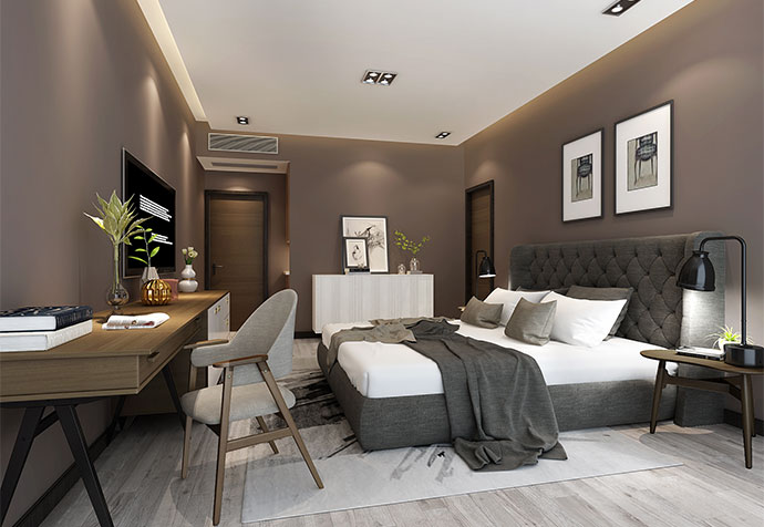 浦东新区金色维也纳180平欧式风格公寓装修效果图