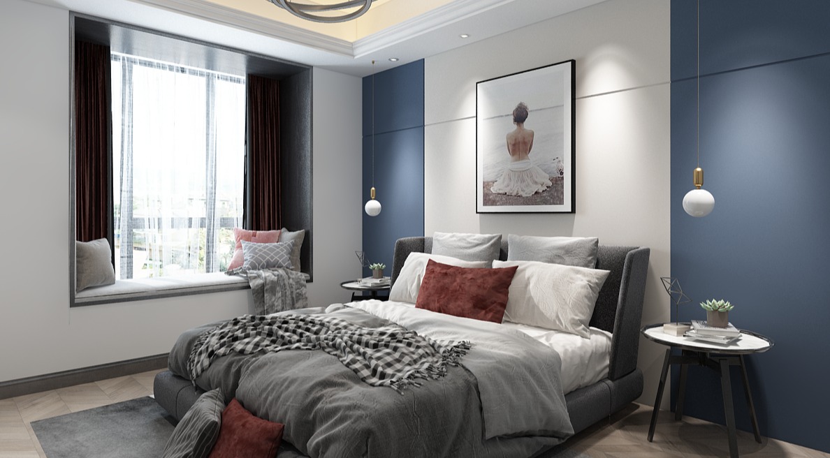 浦东灰色现代140平现代简约风格公寓装修效果图