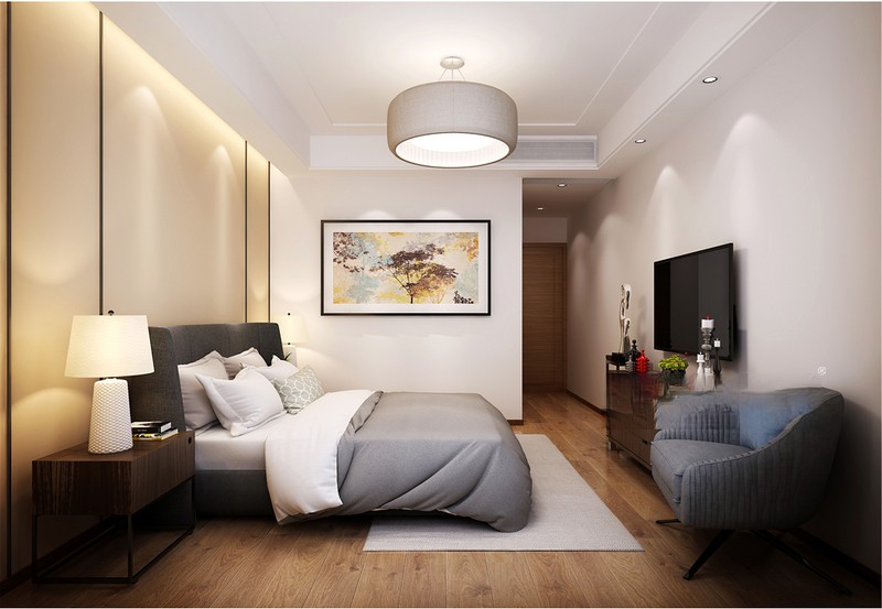 上海浦东凯佳公寓154平现代前卫风格三居室卧室装修效果图