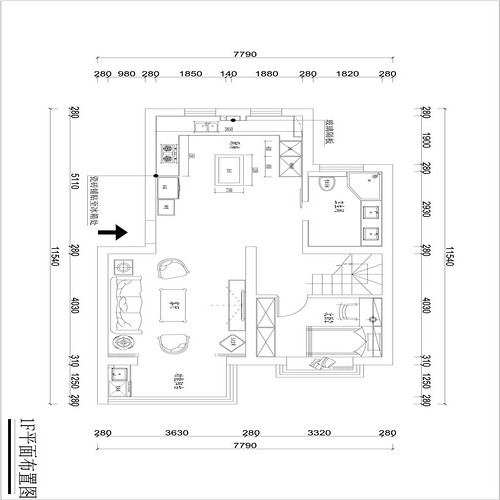 上海艾楠花苑145平复式户型图