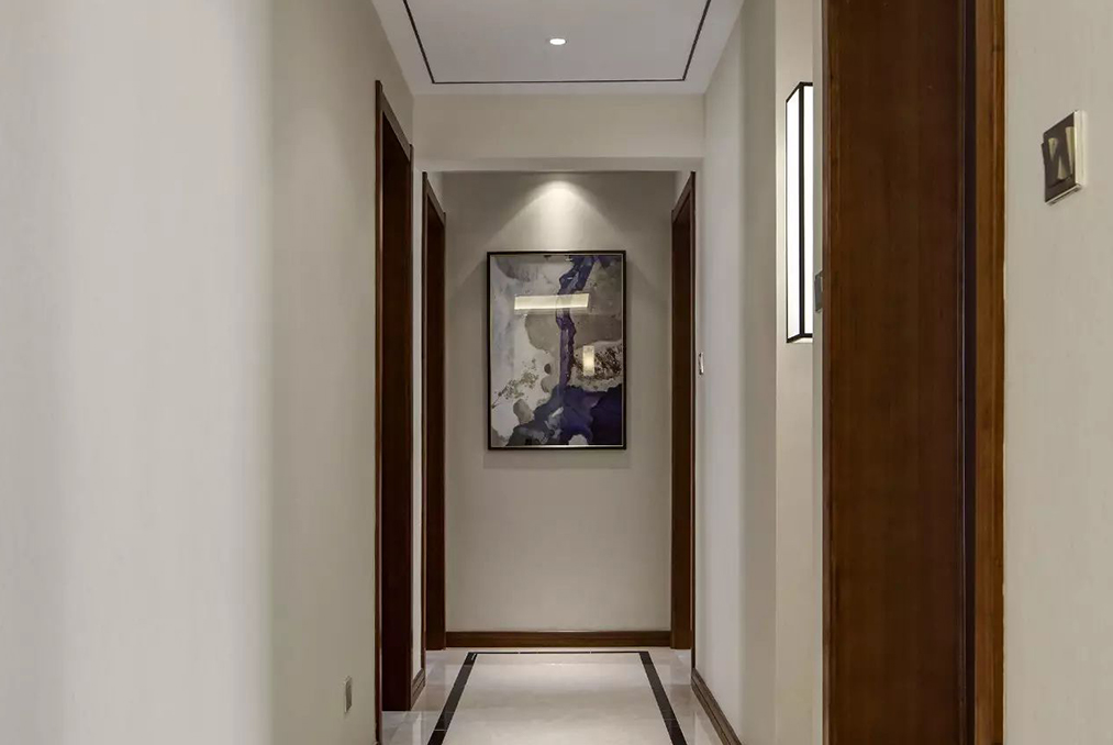 浦东证大家园101平中式风格二房装修效果图