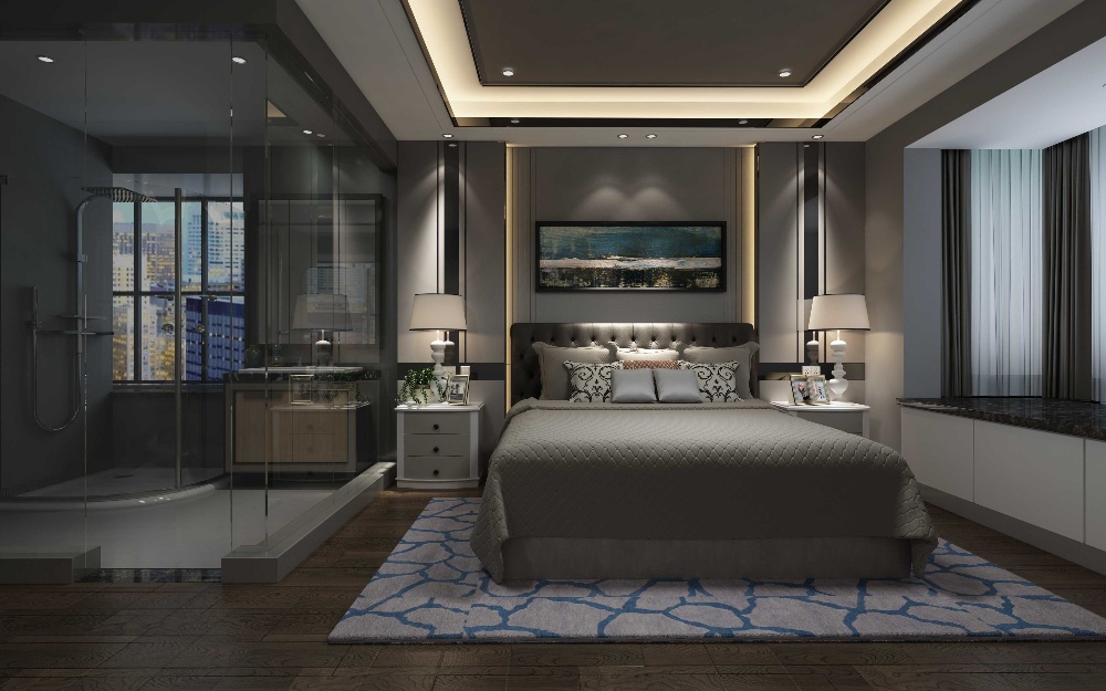 宝山中环国际公寓228平现代简约风格大平层装修效果图