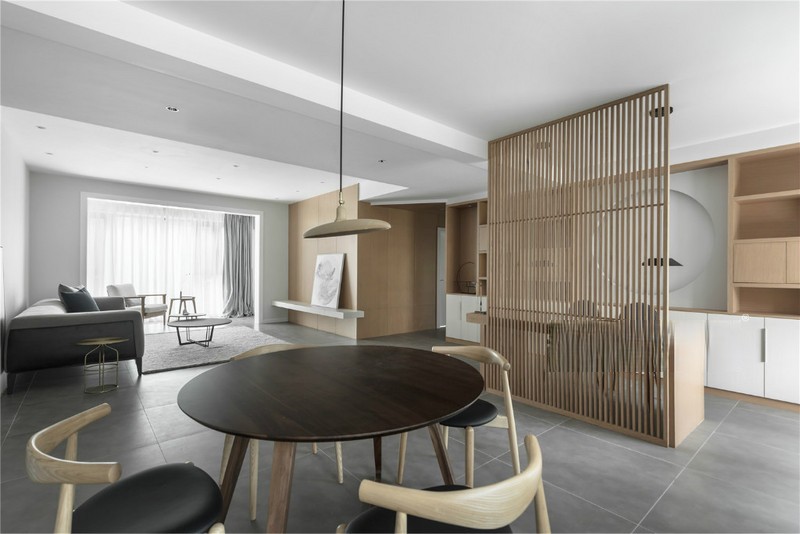上海世贸滨江180平北欧风格三居室客厅装修效果图