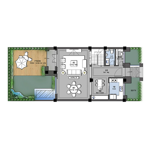 天和·尚海格调600平新中式风格别墅装修效果图
