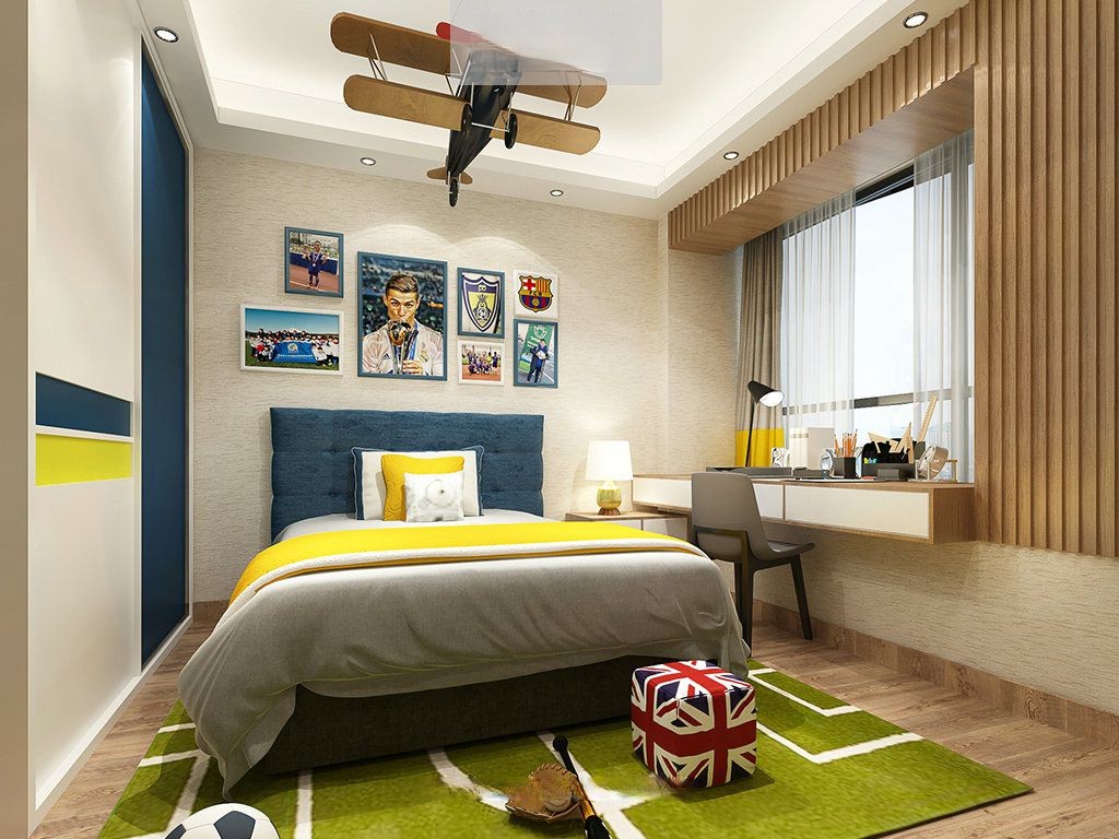黄浦区海珀黄浦105平新中式风格大平层卧室装修效果图