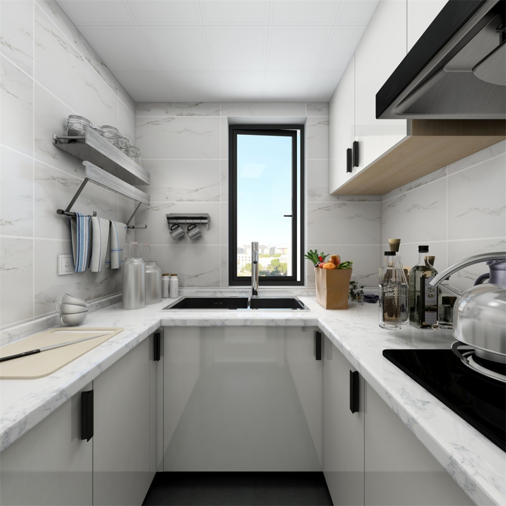 闵行区东兰路50现代轻奢两室一厅厨房装修效果图