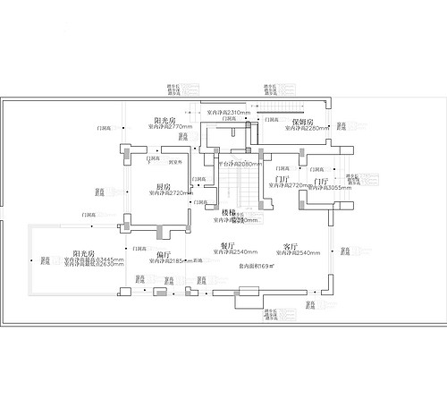 上海四季雅苑551平别墅户型图