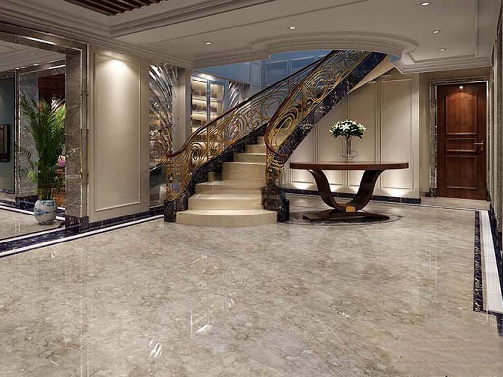 浦东宝华海尚郡领850平法式风格独栋别墅楼梯装修效果图