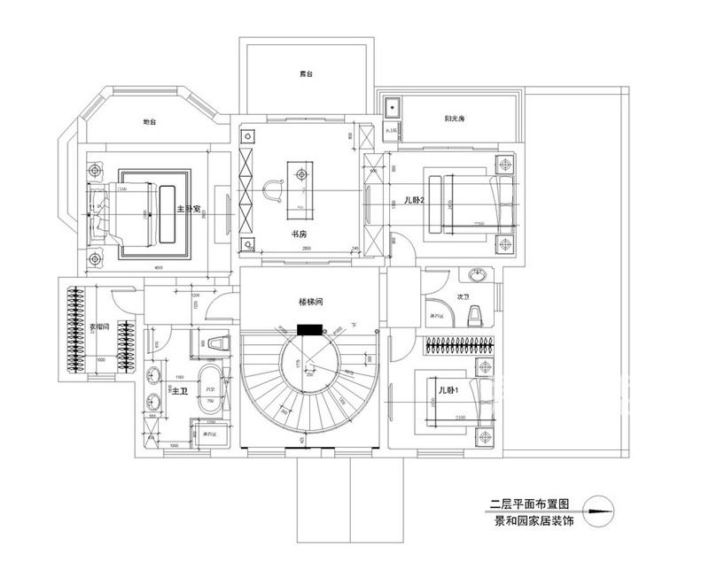 上海景和园300平简约风格别墅其他区域效果图