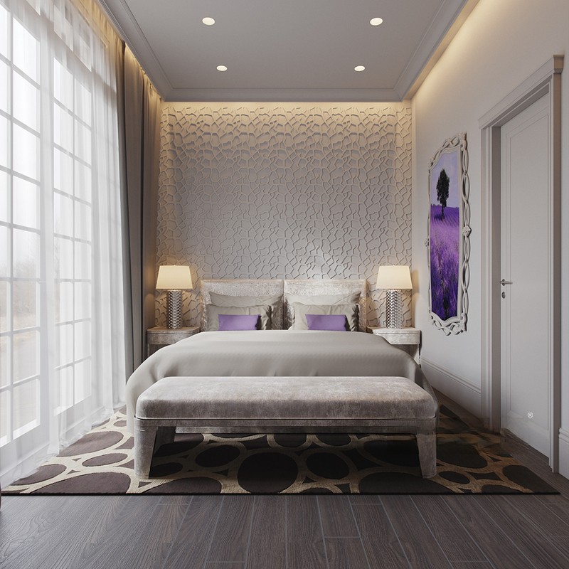 上海远洋鸿郡500平现代简约风格别墅卧室装修效果图