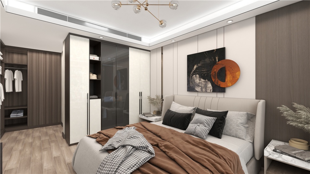 浦东环林东路120现代简约两室户卧室装修效果图
