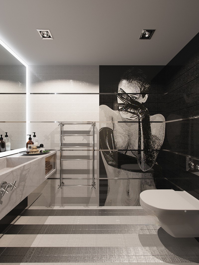 上海远洋鸿郡500平现代简约风格别墅卫生间装修效果图