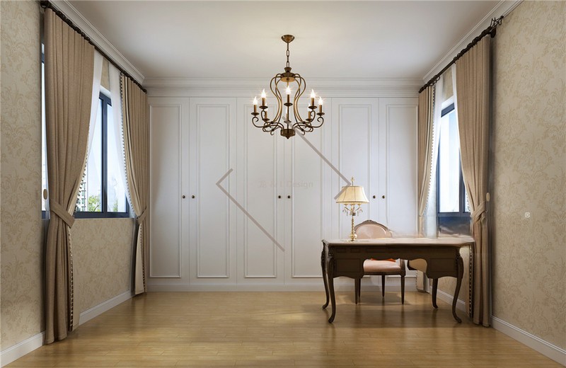 上海华都公寓220平欧式古典风格四居室衣帽间装修效果图
