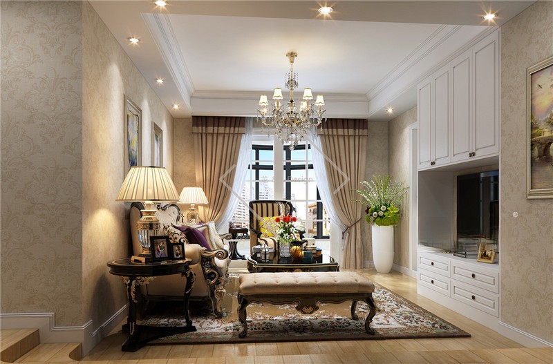 上海华都公寓220平欧式古典风格四居室其他区域效果图