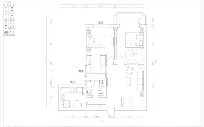 杨浦区凤凰大楼110平简约风格公寓装修效果图