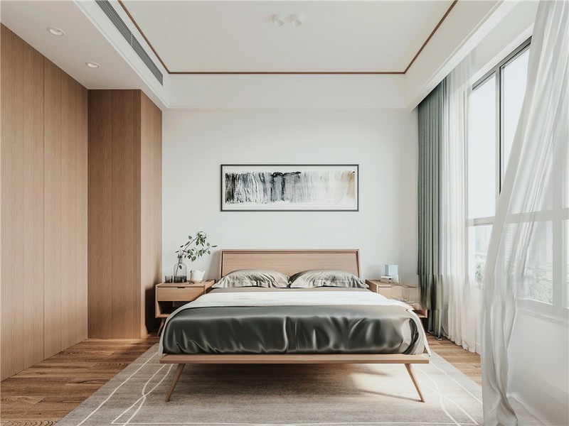 上海上海紫金九号76平日式风格二居室卧室装修效果图