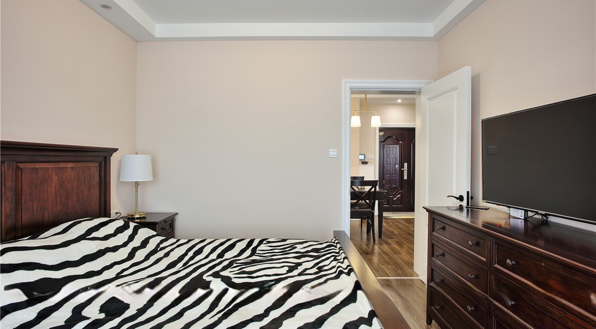 宝山区恒盛豪庭130平美式风格两室两厅装修效果图