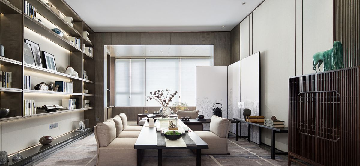 170平新中式风格四居室装修效果图