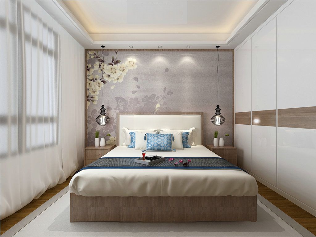 杨浦区九龙仓玺园280平新中式风格大平层卧室装修效果图