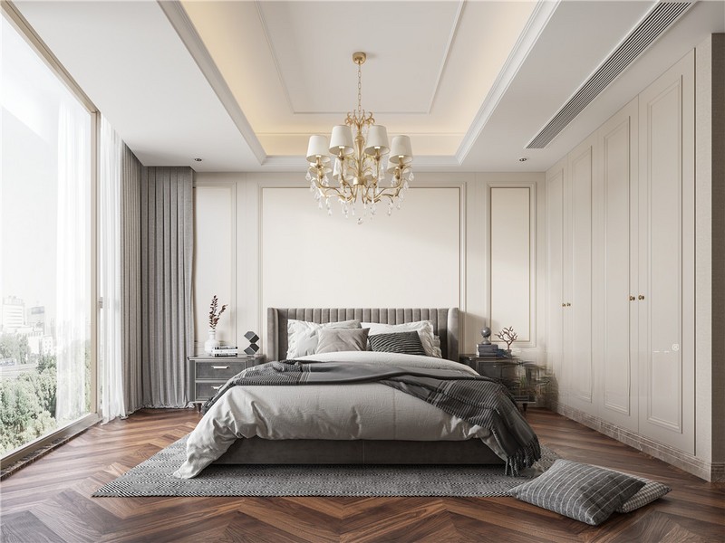 上海上海金外滩175平欧式风格三居室卧室装修效果图