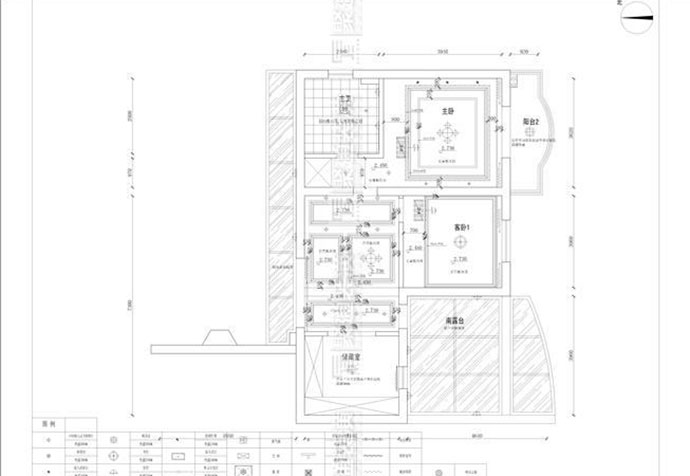 徐汇区瑞金南苑216平欧式风格公寓装修效果图