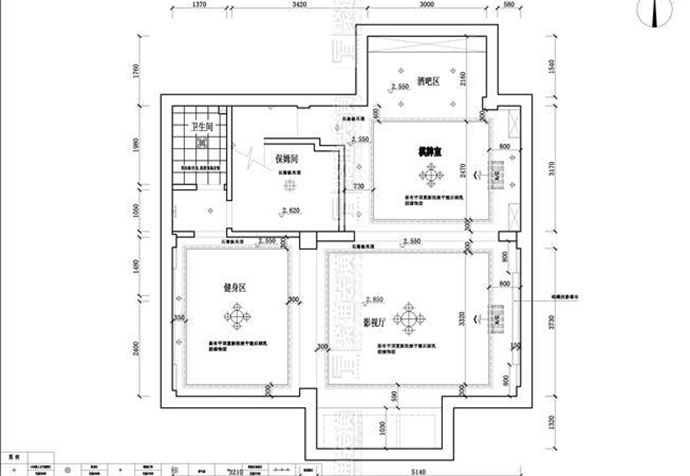 松江区新弘墅园271平现代风格公寓装修效果图