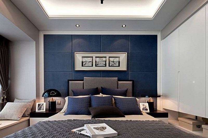 上海华府天地睿园158平现代简约风格三居室卧室装修效果图