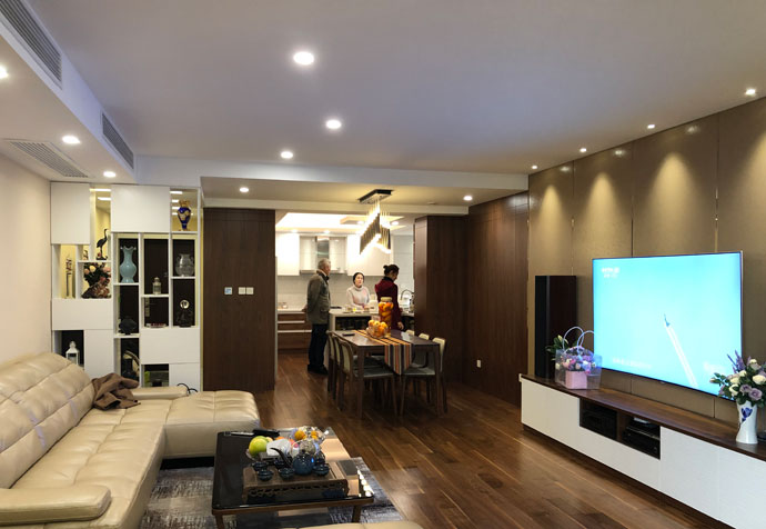 杨浦区国中公寓190平简约风格公寓装修效果图