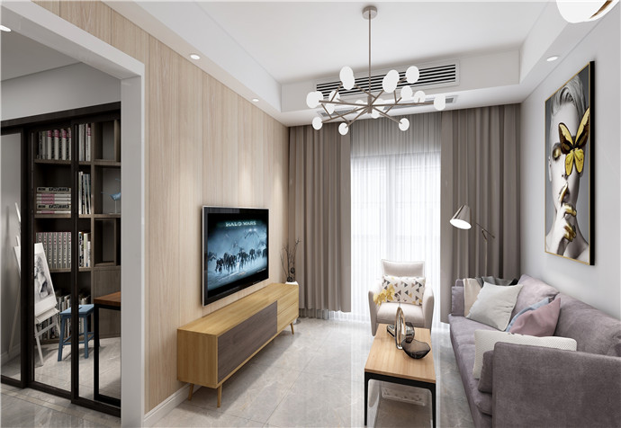 黄浦区豫景公寓90平欧式风格公寓装修效果图